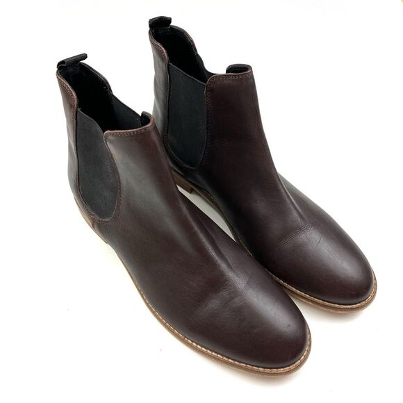 Like new ASOS Brown Leather Chelsea Boots size 9 - Picture 3 of 8